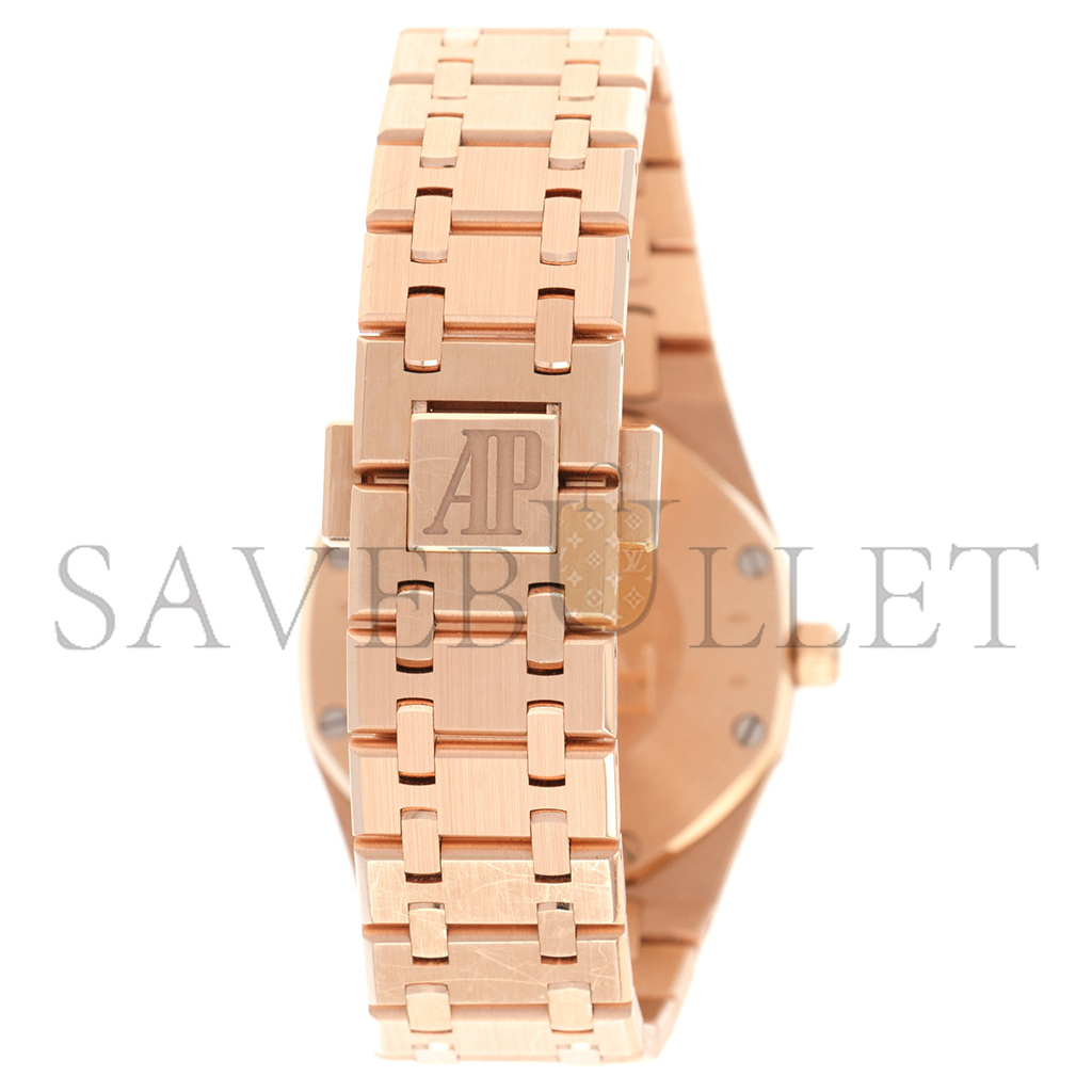 AUDEMARS PIGUET ROSE GOLD ROYAL OAK DIAMOND 33MM WATCH 67651OR.ZZ.1261OR.01